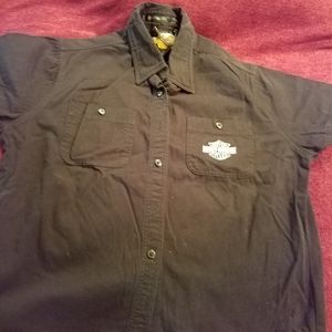 TWO Harley-davidson button shirts